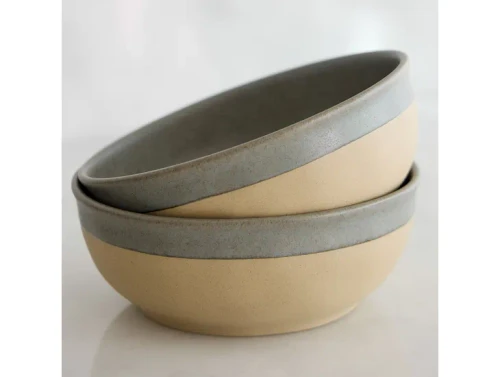 Costa Nova Arenito Sage Green Poke Bowl - Set of 6