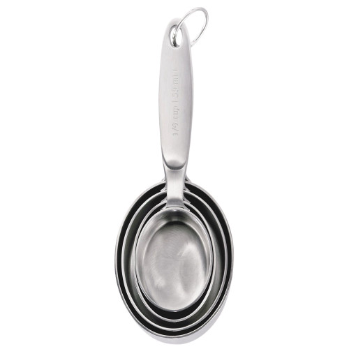 Cuisipro Measuring Cups, 4pc-Set, Stainless Steel