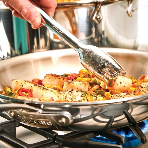 All-Clad D5 Polished Stainless Steel 10" Fry Pan