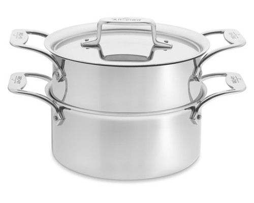 All-Clad Specialty Stainless Steel Universal Steamer for Cooking 3 Quart  Food Steamer, Steamer Basket Silver