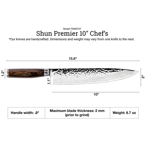 Shun Premier 10" Chef's Knife