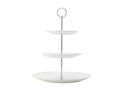 Maxwell & Williams Diamonds Round  Cake Stand 3 Tier