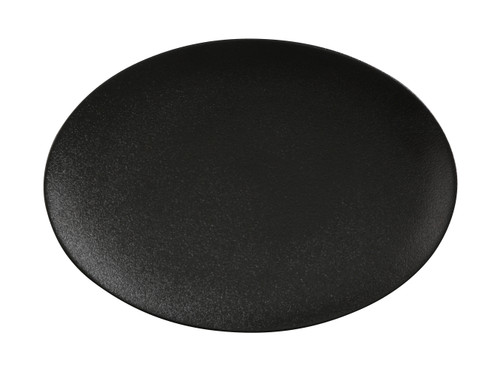 Maxwell & Williams Caviar Black Oval Plate 30x22cm -Set of 2