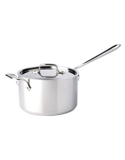 All-Clad d3 Stainless Steel 4qt Saucepan with Lid & Loop