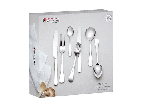 Maxwell & Williams Madison 42-peice Cutlery Set Gift Boxed