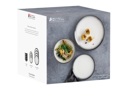 Maxwell & Williams Caviar Granite Dinner 12-piece Set