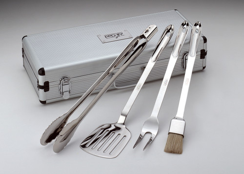All-Clad Stainless Steel BBQ Tool Set in Case