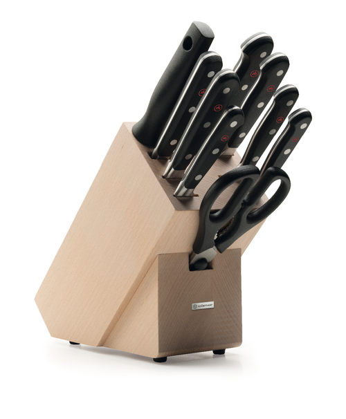 Wusthof Classic 10pc Knife Block Set (Black Beechwood)