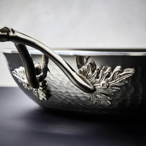 Ruffoni Opus Prima Hammered Stainless Steel Fry Pan 30cm Ruffoni Opus Prima Hammered Stainless Steel Fry Pan 30cm