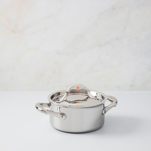 Ruffoni Opus Prima 1.5 Qt. Small Saucepan (Carrot-Pepper)