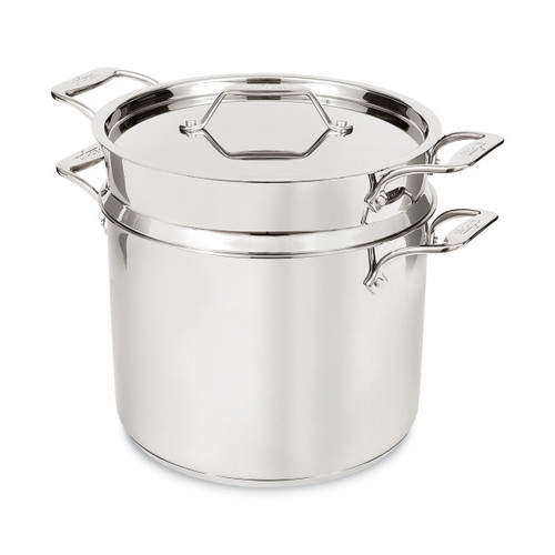 All-Clad Simply Strain Stainless Steel 12-Quart Multipot with Insert