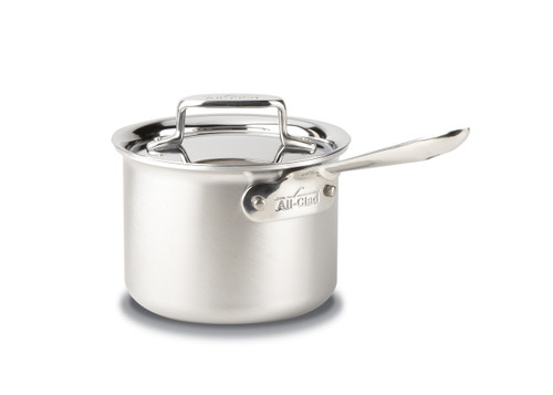 All-Clad D5 Brushed Stainless Steel 2-Quart Saucepan with Lid