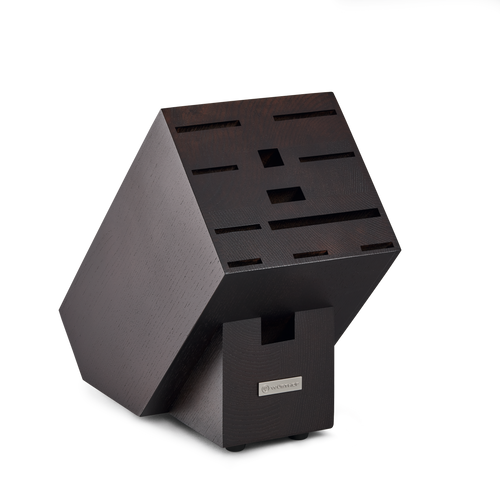 Wusthof 12-Slot Brown Ash Wood Knife Block