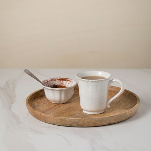 Impressions Linen White Mug -set of 6