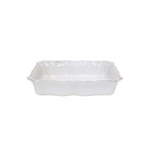 Impressions Linen White Medium Rectangular Baker Impressions Linen White Medium Rectangular Baker