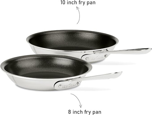 All-Clad d3 Non-Stick 10 & 8" Fry Pan Set