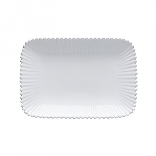 Pearl White Rectangular Platter Medium