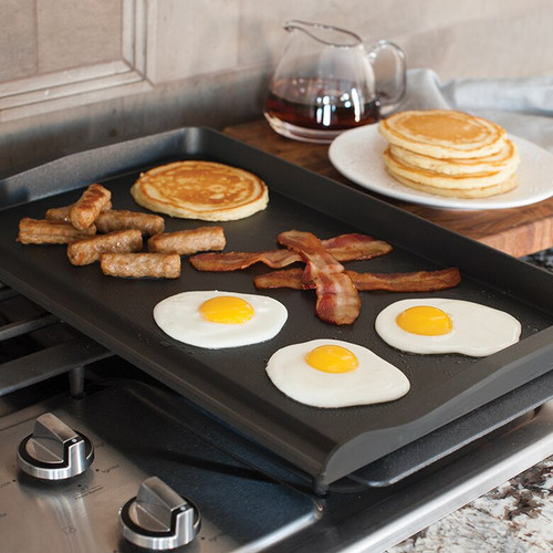 Nordic Ware Double Burner Griddle with Backsplash