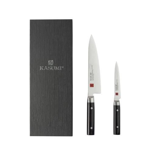 Kasumi Damascus Chef Knife Set