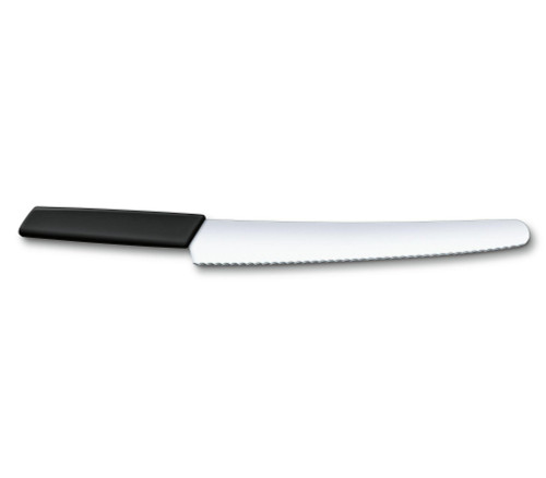 Swiss Modern 10" Bread & Pastry Knife - Black