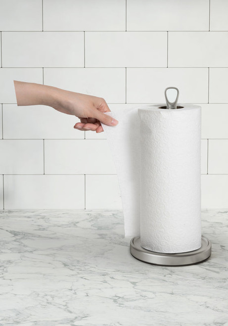 Ribbon Paper Towel Holder - Nickle