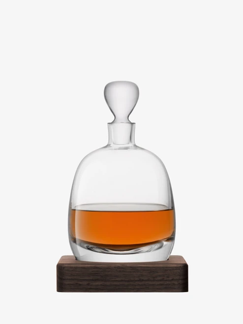 Whisky Islay Decanter 1.1L & Walnut Base