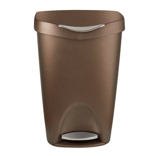 Brim Step On Trash Can - Bronze