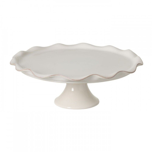 Cook & Host White Fluted Footed Plate 30cm