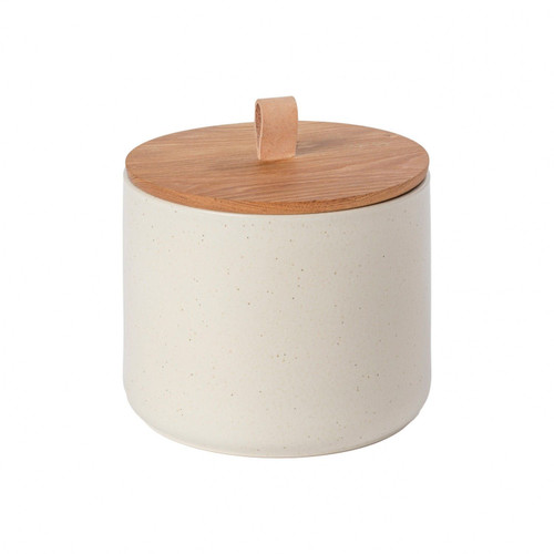 Pacifica Vanilla Storage Cannister Large with Oak Lid