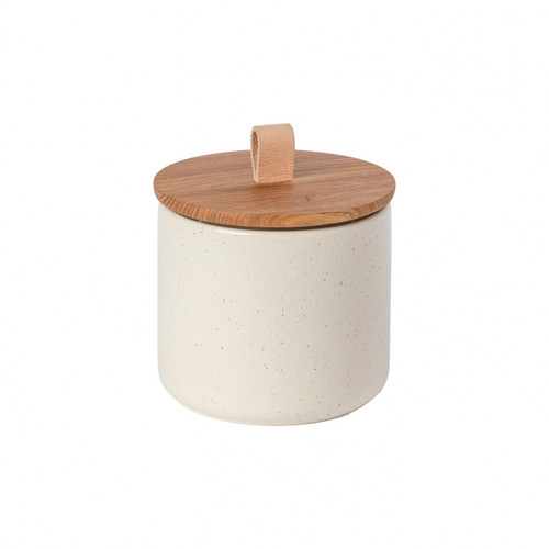 Pacifica Vanilla Storage Cannister Medium with Oak Lid