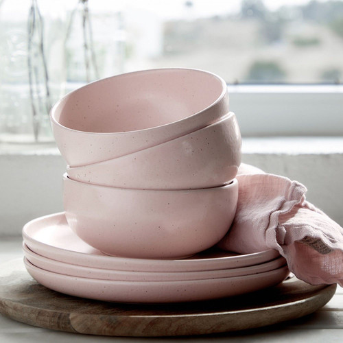 Pacifica Salad Plate Marshmallow Pink - Set of 6