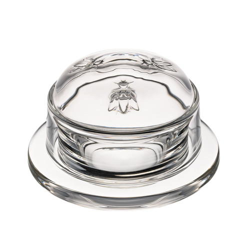 La Rochère Bee Round Butter Dish – 60ml French Glass