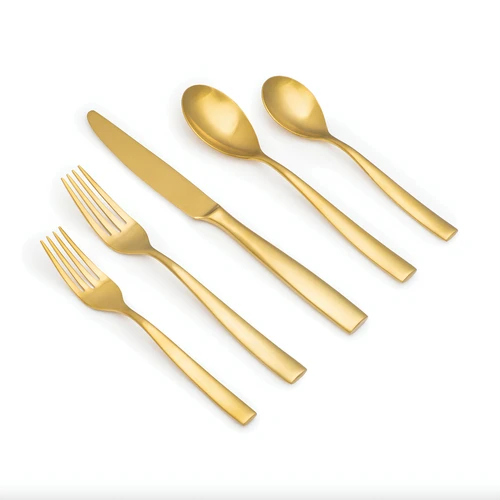 Ballet Matte Gold 20-piece Flatware Set