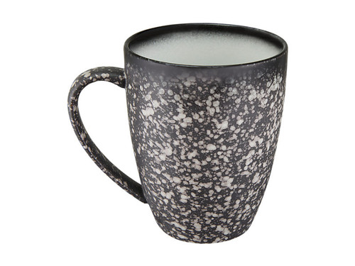 Maxwell & Williams Caviar Granite Coupe Mug 400ml - Set of 4