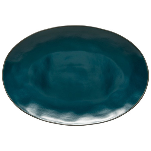 Stacked Organic Deep Sea Oval Platter