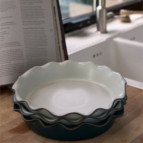 Stacked Organic Salt Pie Dish Stacked Organic Salt Pie Dish