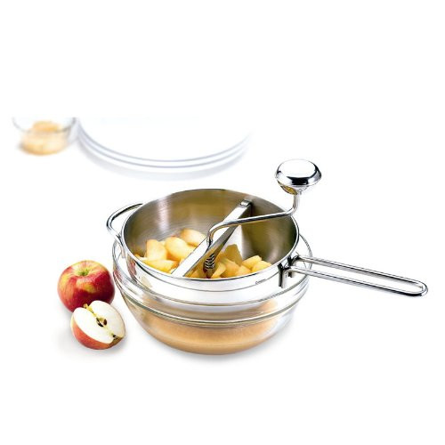 Cuisipro Deluxe Food Mill, w/3 Disks, 17.25"/43.8cm, Stainless Steel