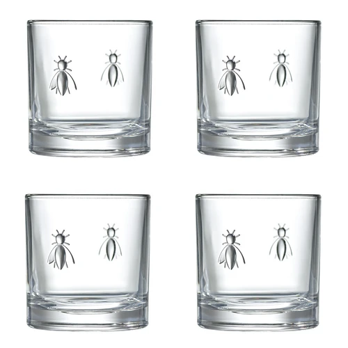 Bee Whisky Glass - Set of 4