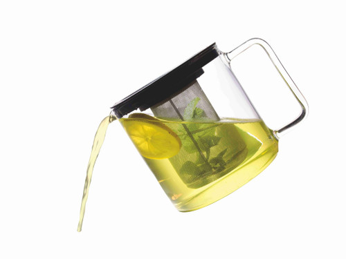 Simax Teapot with Metal Strainer 1.3L | Glass Teapot