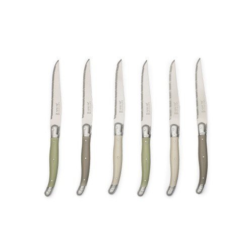 Laguiole Serrated Knife Set ABS Lichen 6-piece set Laguiole Serrated Knife Set ABS Lichen 6-piece set
