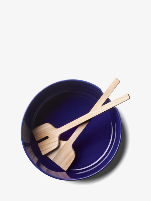 Collective Salad Bowl & Ash Servers Cobalt