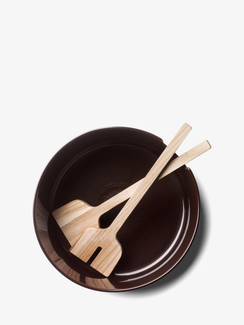Collective Salad Bowl & Ash Servers Mocha