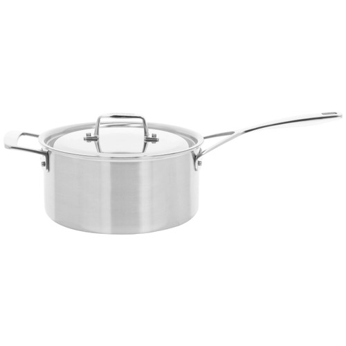 Demeyere Essential 5 3.8L (4qt.) 18/10 Stainless Steel Round Sauce Pan With Lid Demeyere Essential 5 3.8L (4qt.) 18/10 Stainless Steel Round Sauce Pan With Lid