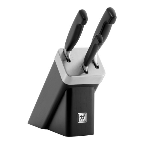 ZWILLING **** Four Star 4 Piece Self Sharpening Block Set, Black ZWILLING **** Four Star 4 Piece Self Sharpening Block Set, Black