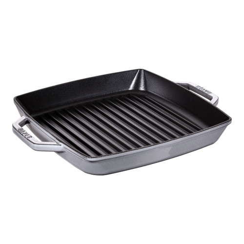 STAUB Grill Pans Cast Iron Grill Pan, Graphite-Grey