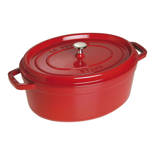 STAUB La Cocotte 2.8 L Cast Iron Tomato Cocotte, Cherry