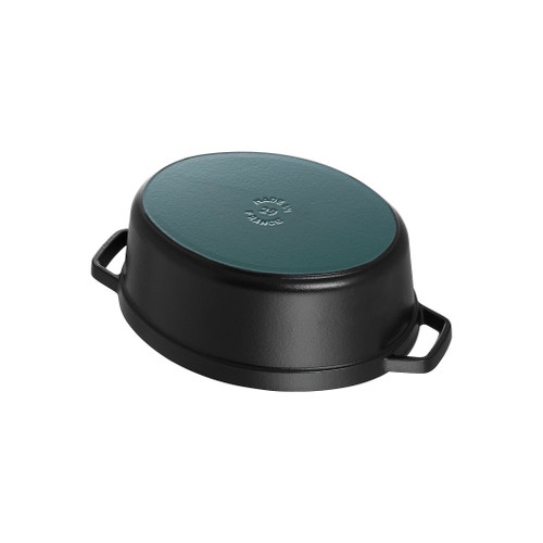STAUB La Cocotte 8 L Cast Iron Oval Cocotte, Black