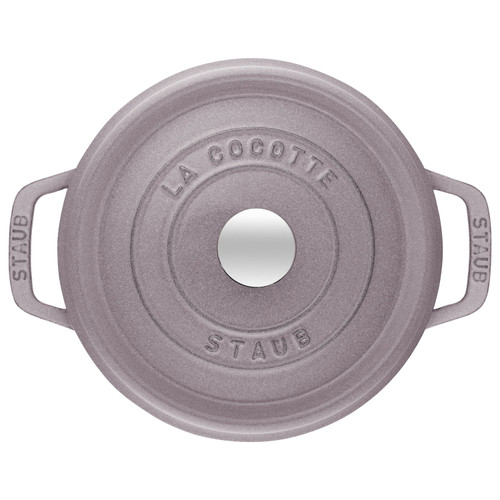 STAUB La Cocotte 2.2 L Cast Iron Round Cocotte, Cherry Blossom