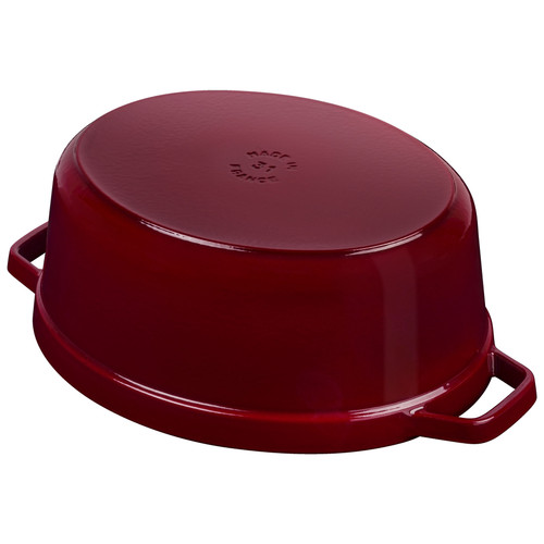 STAUB La Cocotte 8 L Cast Iron Oval Cocotte, Bordeaux