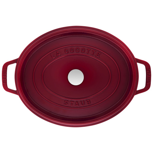 STAUB La Cocotte 6.75 L Cast Iron Oval Cocotte, Bordeaux